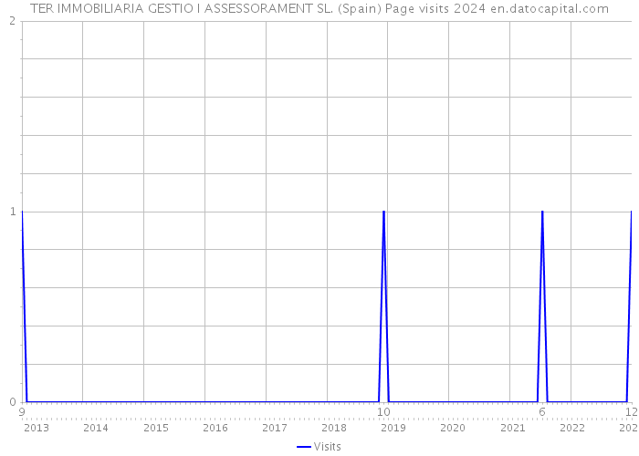 TER IMMOBILIARIA GESTIO I ASSESSORAMENT SL. (Spain) Page visits 2024 