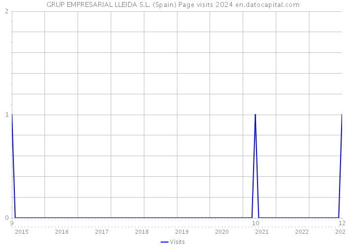 GRUP EMPRESARIAL LLEIDA S.L. (Spain) Page visits 2024 