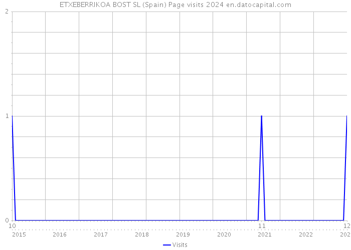 ETXEBERRIKOA BOST SL (Spain) Page visits 2024 
