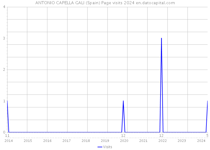 ANTONIO CAPELLA GALI (Spain) Page visits 2024 
