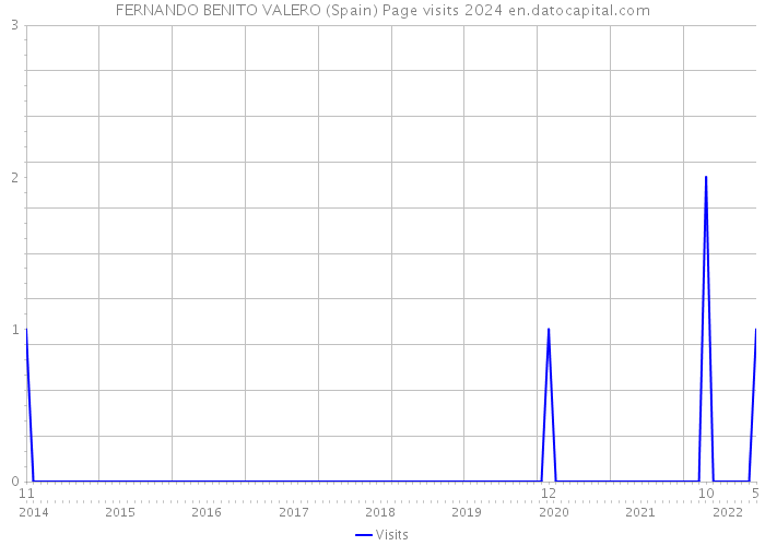 FERNANDO BENITO VALERO (Spain) Page visits 2024 