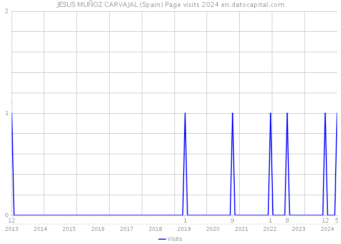 JESUS MUÑOZ CARVAJAL (Spain) Page visits 2024 