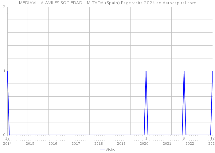 MEDIAVILLA AVILES SOCIEDAD LIMITADA (Spain) Page visits 2024 