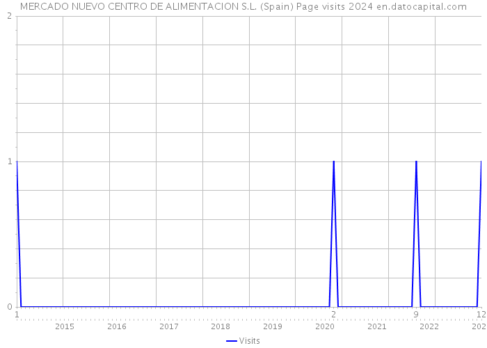 MERCADO NUEVO CENTRO DE ALIMENTACION S.L. (Spain) Page visits 2024 