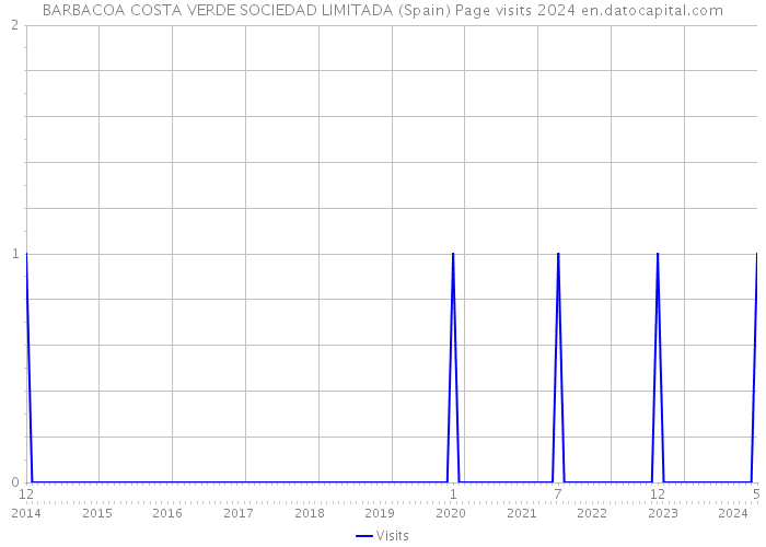 BARBACOA COSTA VERDE SOCIEDAD LIMITADA (Spain) Page visits 2024 