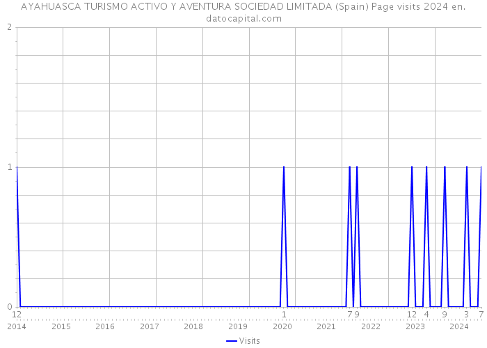 AYAHUASCA TURISMO ACTIVO Y AVENTURA SOCIEDAD LIMITADA (Spain) Page visits 2024 