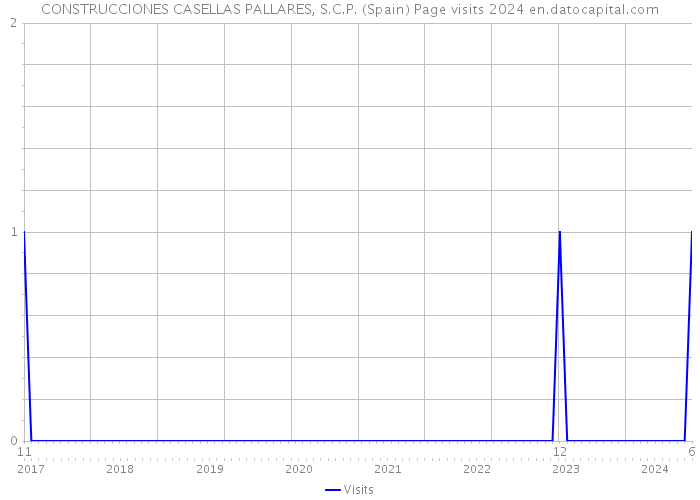 CONSTRUCCIONES CASELLAS PALLARES, S.C.P. (Spain) Page visits 2024 