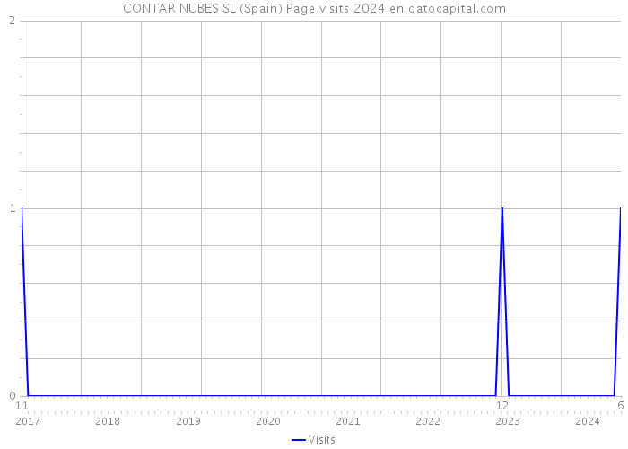 CONTAR NUBES SL (Spain) Page visits 2024 