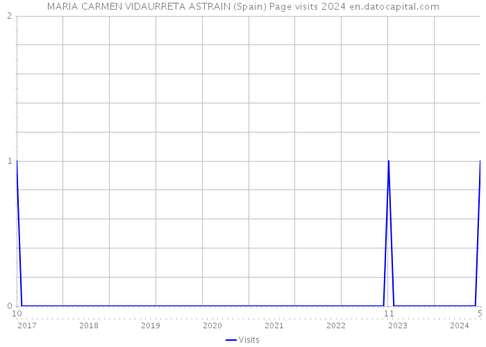 MARIA CARMEN VIDAURRETA ASTRAIN (Spain) Page visits 2024 