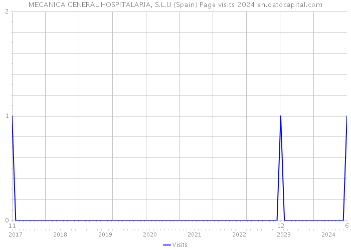 MECANICA GENERAL HOSPITALARIA, S.L.U (Spain) Page visits 2024 