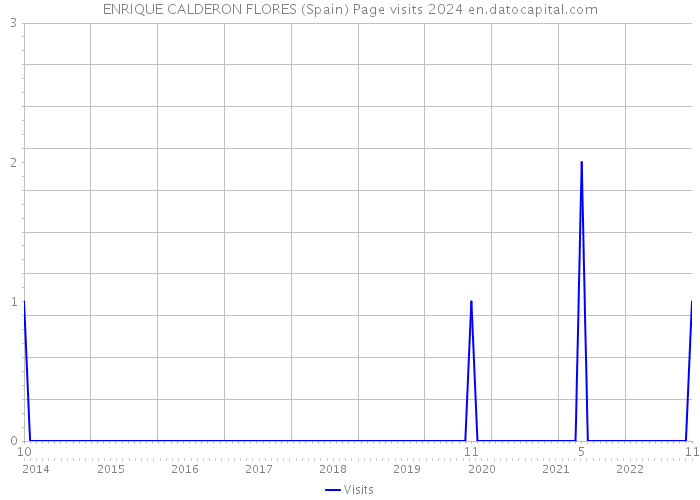 ENRIQUE CALDERON FLORES (Spain) Page visits 2024 