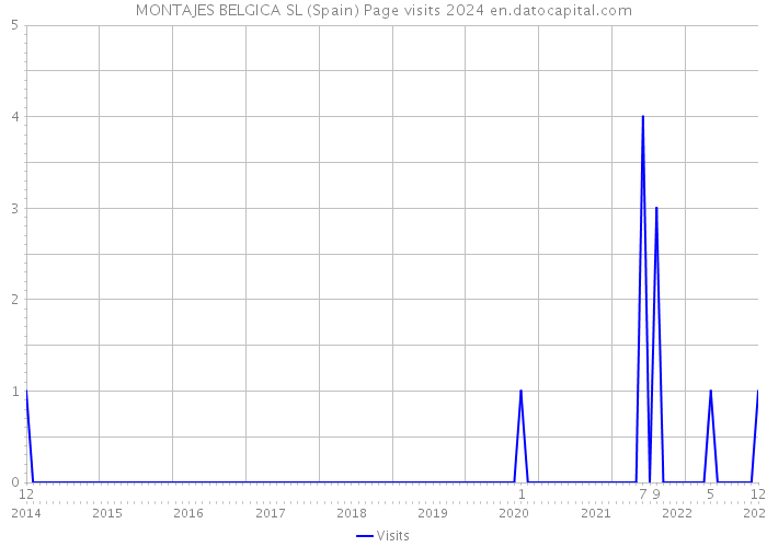 MONTAJES BELGICA SL (Spain) Page visits 2024 