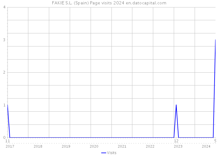 FAKIE S.L. (Spain) Page visits 2024 