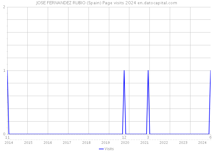 JOSE FERNANDEZ RUBIO (Spain) Page visits 2024 