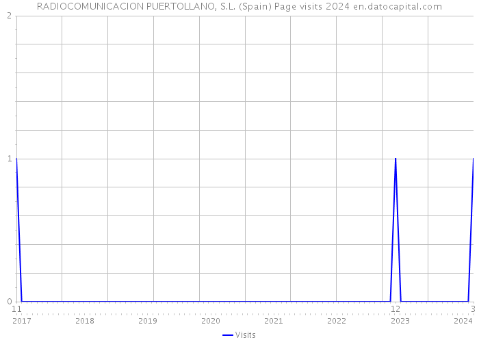 RADIOCOMUNICACION PUERTOLLANO, S.L. (Spain) Page visits 2024 