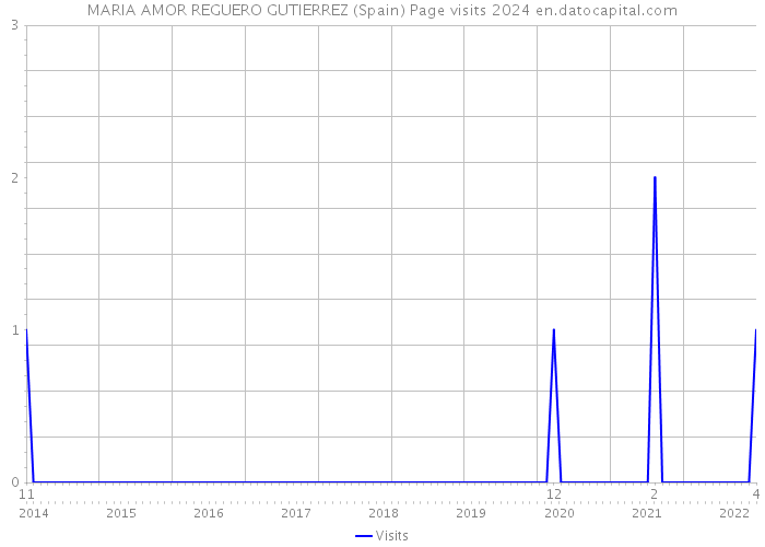 MARIA AMOR REGUERO GUTIERREZ (Spain) Page visits 2024 