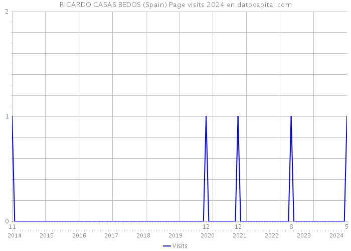 RICARDO CASAS BEDOS (Spain) Page visits 2024 