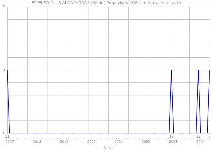 ESPELEO CLUB ALCAPARRAS (Spain) Page visits 2024 