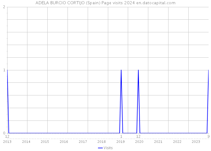 ADELA BURCIO CORTIJO (Spain) Page visits 2024 