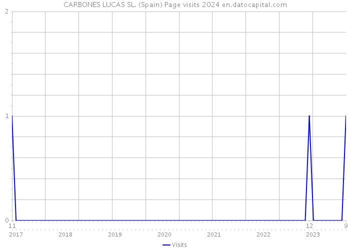 CARBONES LUCAS SL. (Spain) Page visits 2024 