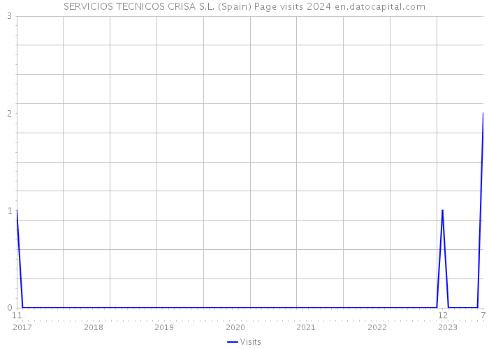 SERVICIOS TECNICOS CRISA S.L. (Spain) Page visits 2024 