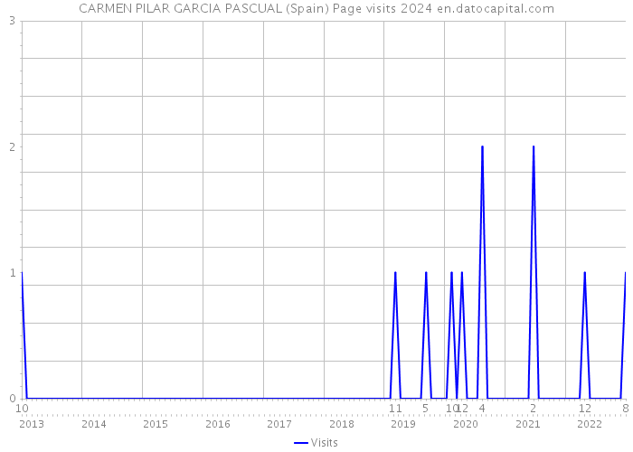 CARMEN PILAR GARCIA PASCUAL (Spain) Page visits 2024 