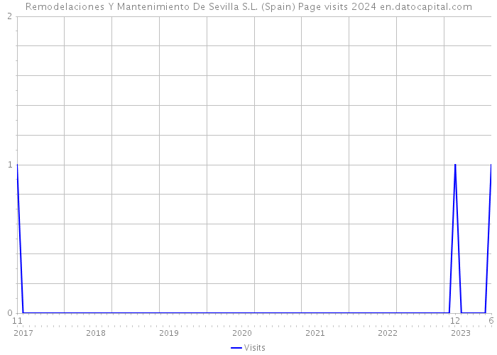 Remodelaciones Y Mantenimiento De Sevilla S.L. (Spain) Page visits 2024 