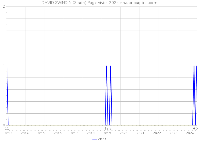 DAVID SWINDIN (Spain) Page visits 2024 