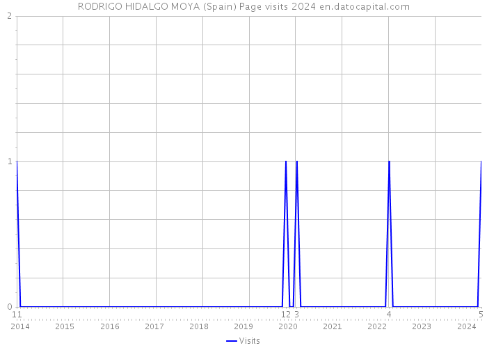 RODRIGO HIDALGO MOYA (Spain) Page visits 2024 