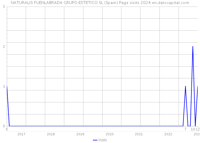 NATURALIS FUENLABRADA GRUPO ESTETICO SL (Spain) Page visits 2024 