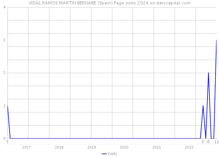 VIDAL RAMOS MARTIN BERNABE (Spain) Page visits 2024 