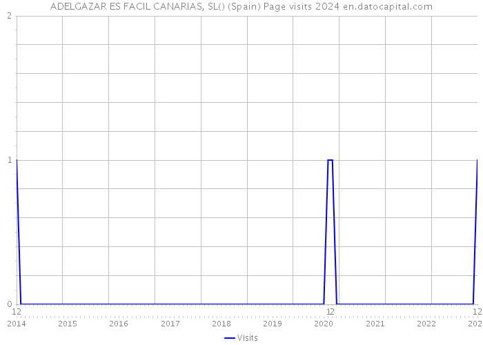 ADELGAZAR ES FACIL CANARIAS, SL() (Spain) Page visits 2024 