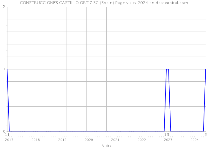 CONSTRUCCIONES CASTILLO ORTIZ SC (Spain) Page visits 2024 