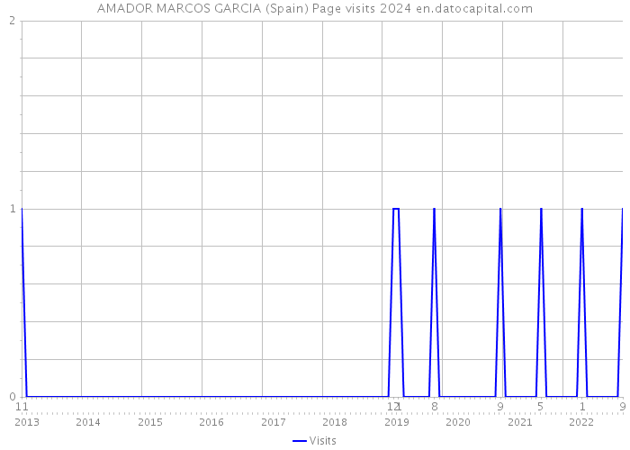 AMADOR MARCOS GARCIA (Spain) Page visits 2024 