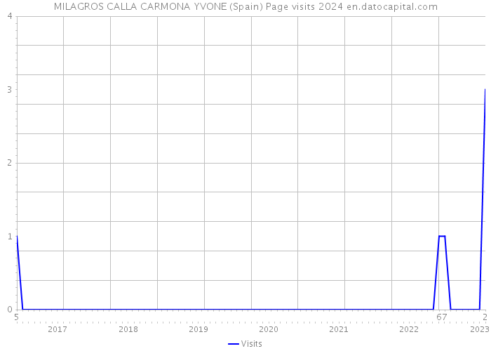 MILAGROS CALLA CARMONA YVONE (Spain) Page visits 2024 
