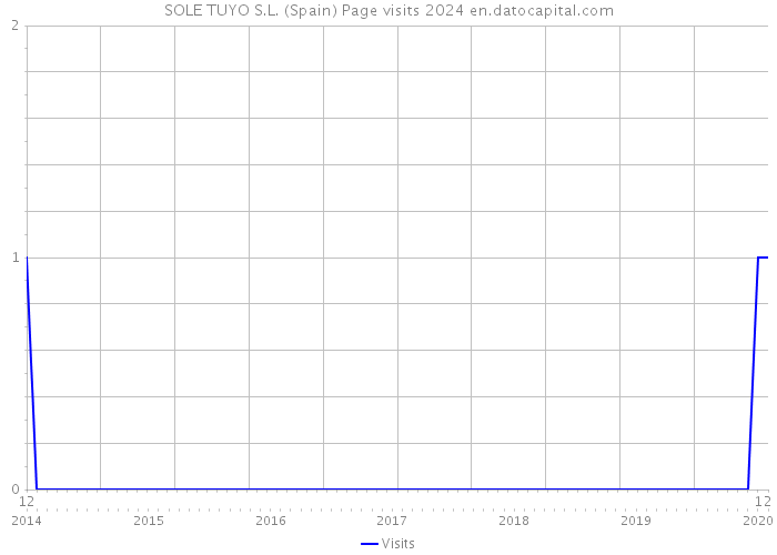 SOLE TUYO S.L. (Spain) Page visits 2024 