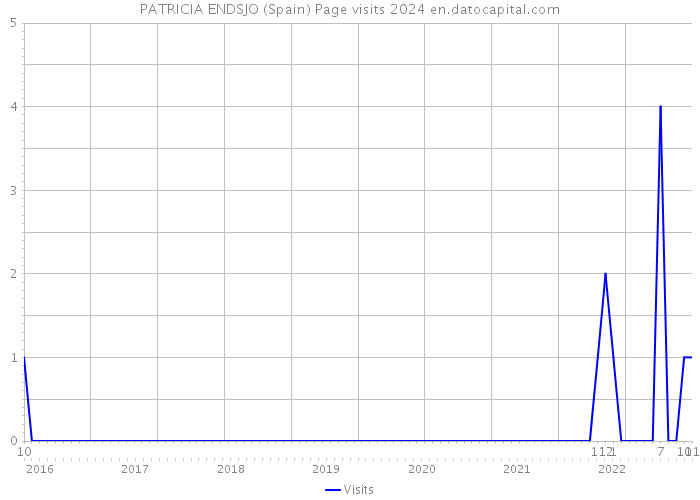 PATRICIA ENDSJO (Spain) Page visits 2024 