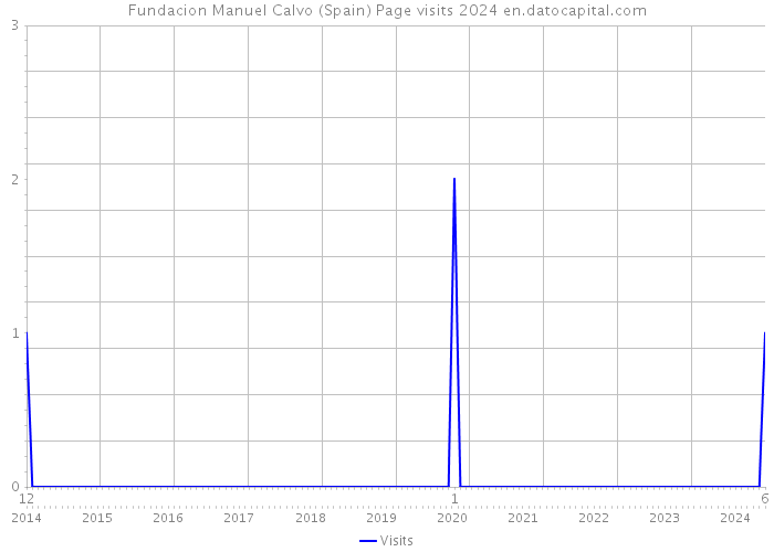 Fundacion Manuel Calvo (Spain) Page visits 2024 
