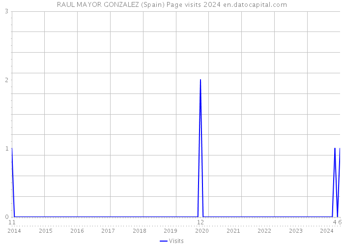 RAUL MAYOR GONZALEZ (Spain) Page visits 2024 