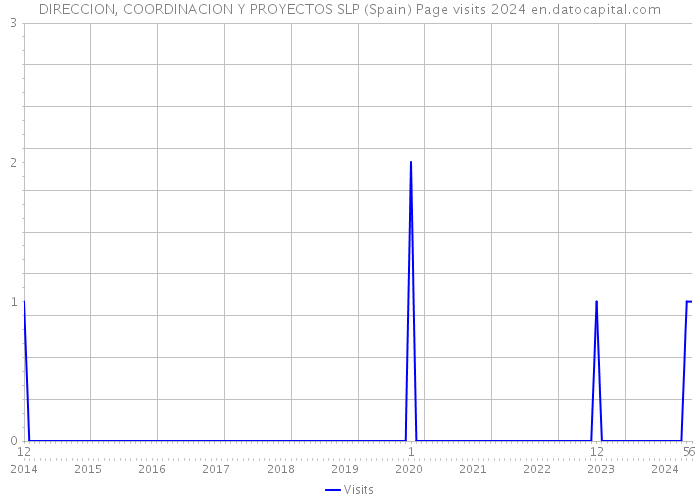 DIRECCION, COORDINACION Y PROYECTOS SLP (Spain) Page visits 2024 