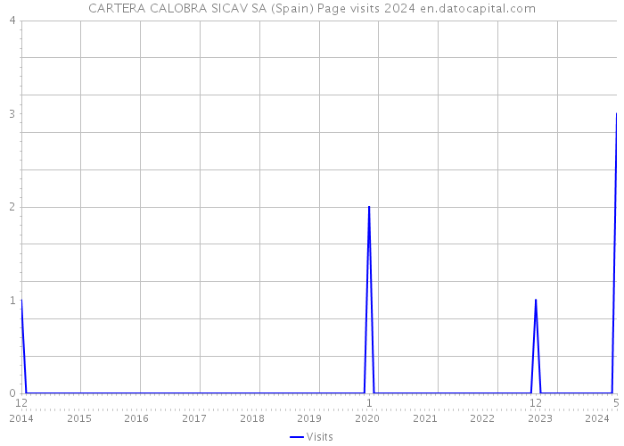 CARTERA CALOBRA SICAV SA (Spain) Page visits 2024 