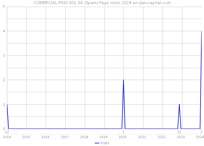 COMERCIAL PINO SOL SA (Spain) Page visits 2024 