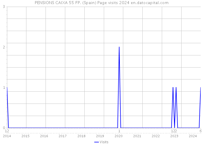 PENSIONS CAIXA 55 FP. (Spain) Page visits 2024 