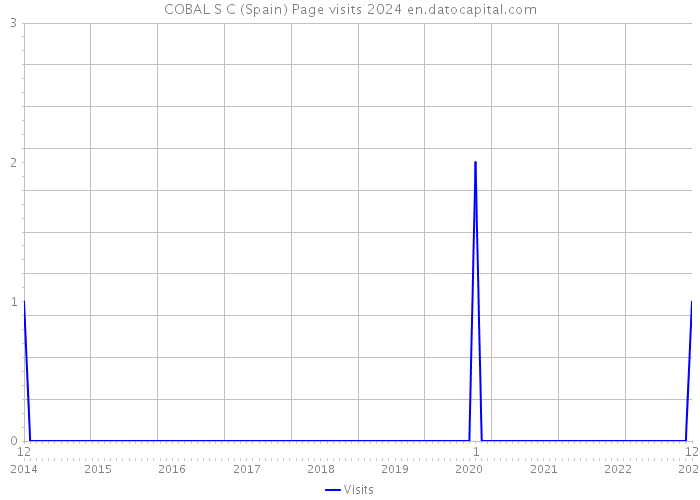 COBAL S C (Spain) Page visits 2024 