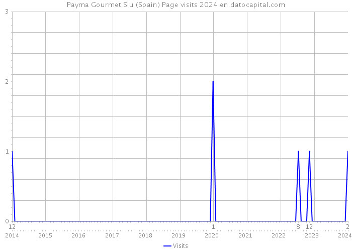 Payma Gourmet Slu (Spain) Page visits 2024 