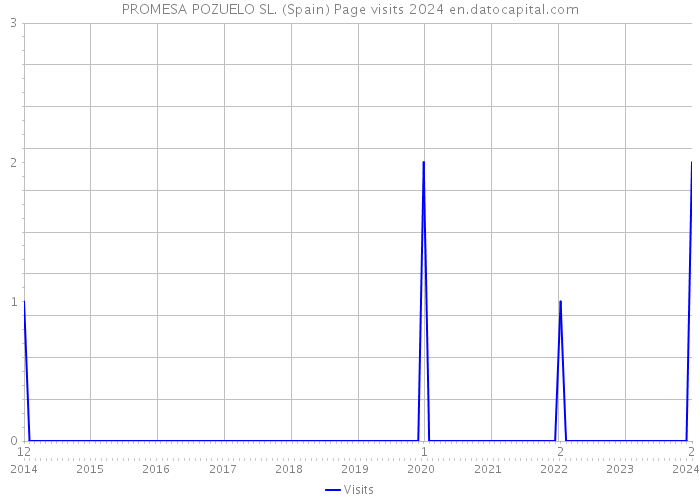 PROMESA POZUELO SL. (Spain) Page visits 2024 