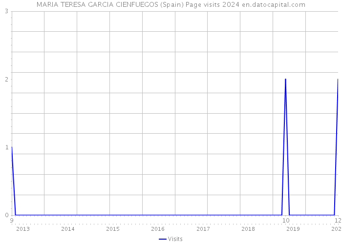 MARIA TERESA GARCIA CIENFUEGOS (Spain) Page visits 2024 