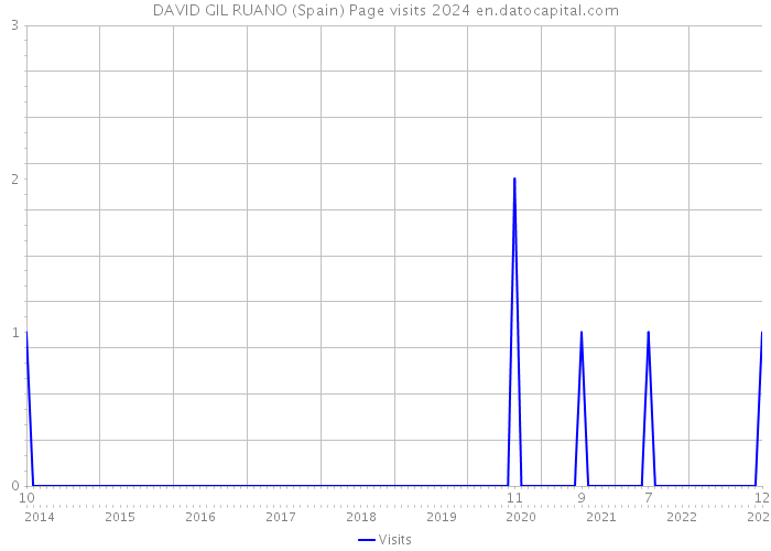 DAVID GIL RUANO (Spain) Page visits 2024 