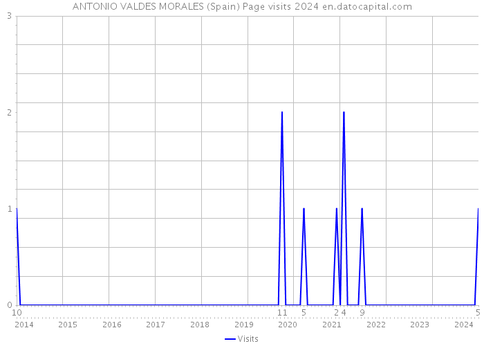 ANTONIO VALDES MORALES (Spain) Page visits 2024 