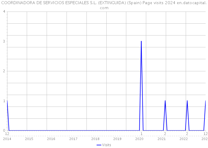 COORDINADORA DE SERVICIOS ESPECIALES S.L. (EXTINGUIDA) (Spain) Page visits 2024 